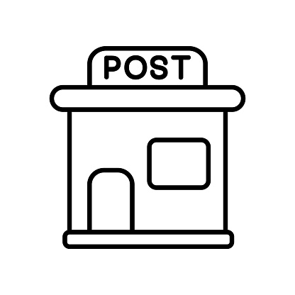 Post Office icon vector image. Can be used for Shops and Stores.