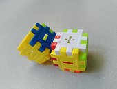 Colorful building box cubes