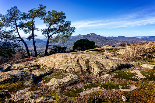 Peña de Cenicientos desde la Peña Muñana en Cadalso de los Vidrios. Madrid.