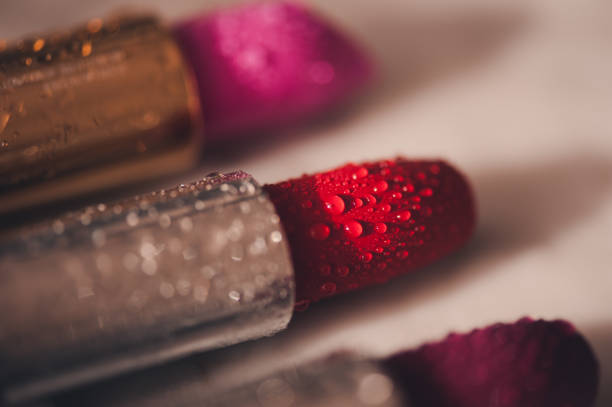 Lipsticks Macrophotography Black Backgrounds