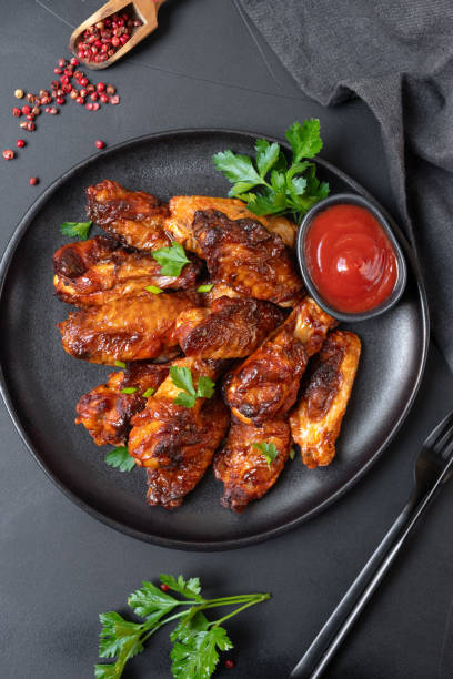 istock Spicy chicken wings in bbq sauce 1987531287