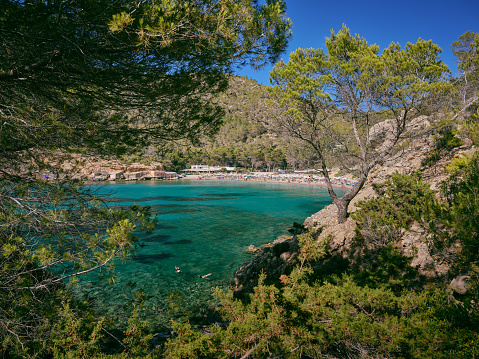 Rocky coastline in the Gelsomineto area, near Siracusa, in Sicily