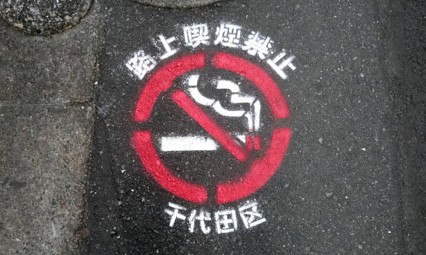 istock No smoking mark on the road 1987644924