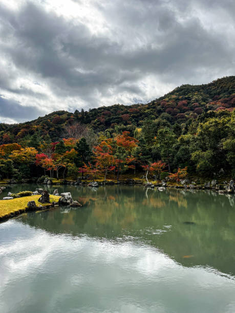 istock Autumn lake landscape in Japan 1987666476