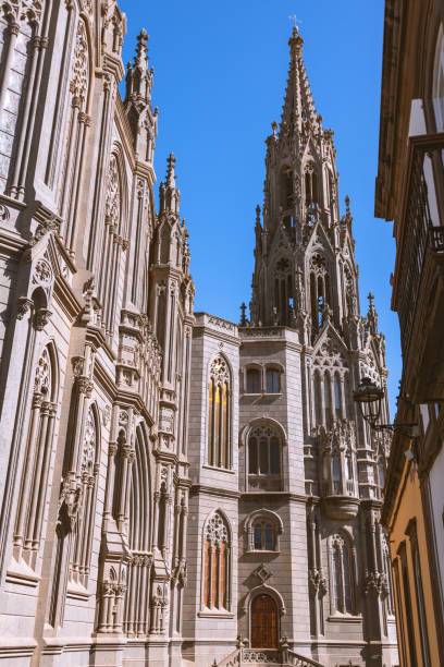 istock Fabulous Neo-Gothic Church In Historical Arucas 1987669763
