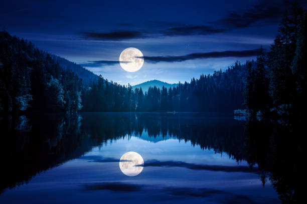 istock moon reflecting on the water surface of a lake 1987700960