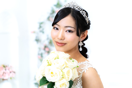 bride in wedding dress