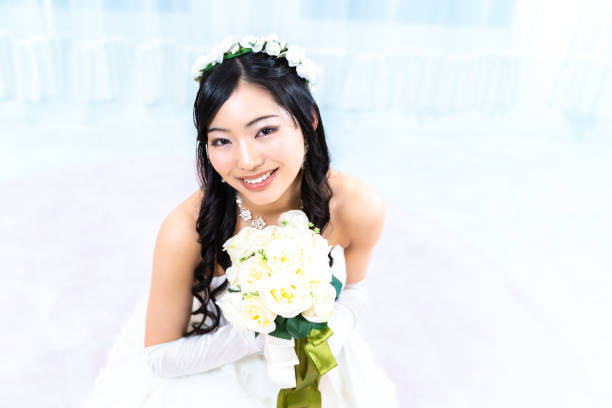 istock wedding mini dress bride 1987725250