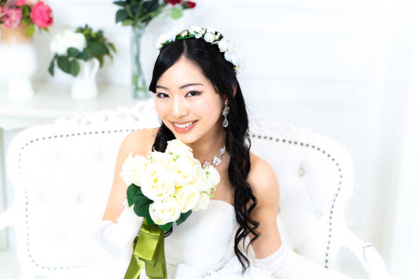 istock wedding mini dress bride 1987725273