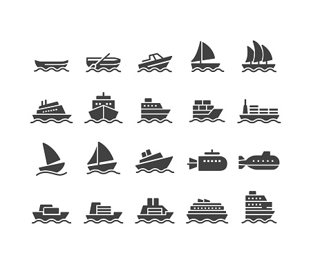 Ship and Boat Icons - Classic Series