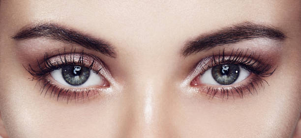 istock Beautiful female eyes with long eyelashes 1987743331