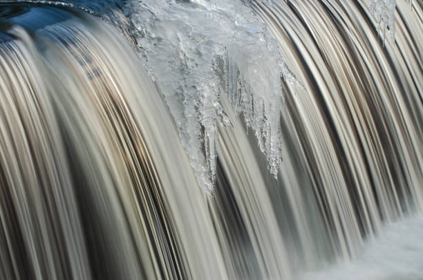 istock Winter, Iced Portage Creek Cascade 1987746469