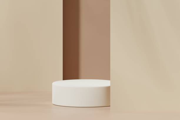 istock Scene with a podium for product presentation, 3d rendering 1987747550