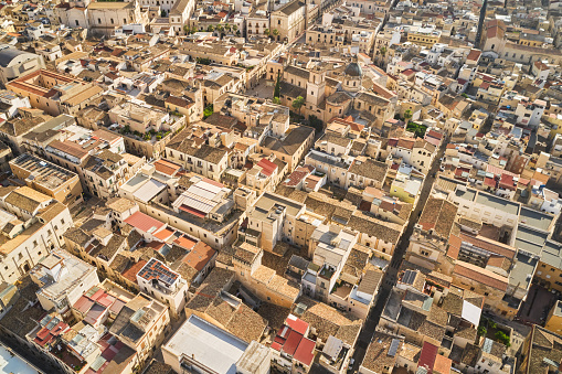 Aerial View of Ancient City of Alcamo Sicily