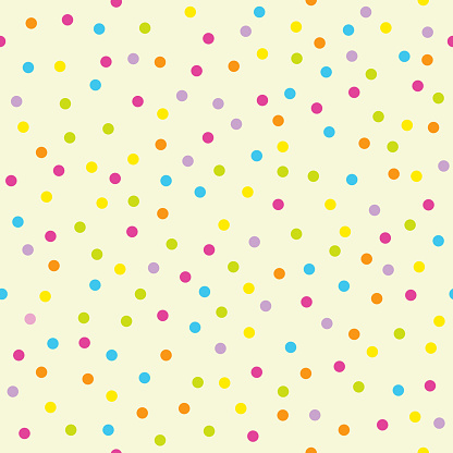 Celebration Colorful Confetti, Seamless pattern