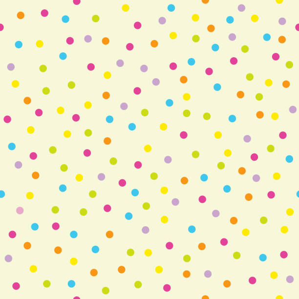 Celebration Colorful Confetti, Seamless pattern vector art illustration