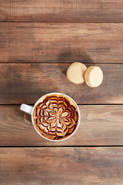 Top View Of Special Coffee On Table artificial intelligence