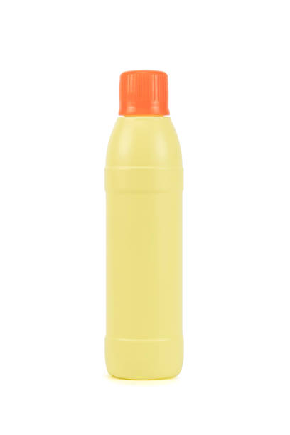 istock Yellow plastic bottle with cleaning liquid isolated on white background with clipping path. 1987786108