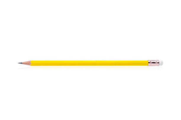 istock Yellow pencil isolated on white background with clipping path. 1987786131