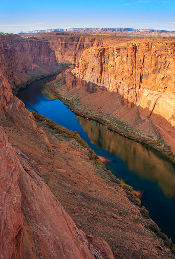 Beautiful landscape on Glen Canyon Dam and Colorado river, Arizona USA