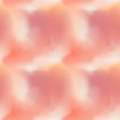 This seamless pattern is an abstract gradients resembling soft clouds in a soothing palette of peachy to violet hues. In vector format.