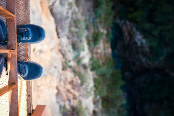 The beauty of nature on the edge of the cliff