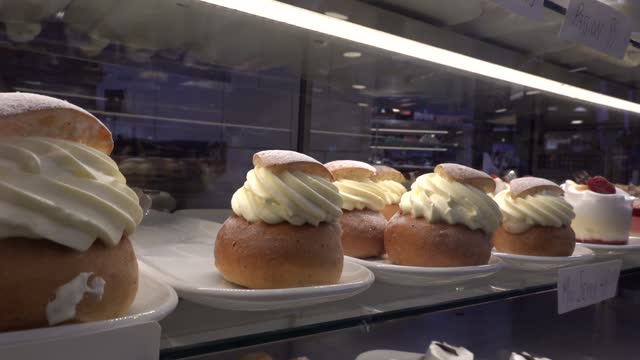 Swedish semlor pastries
