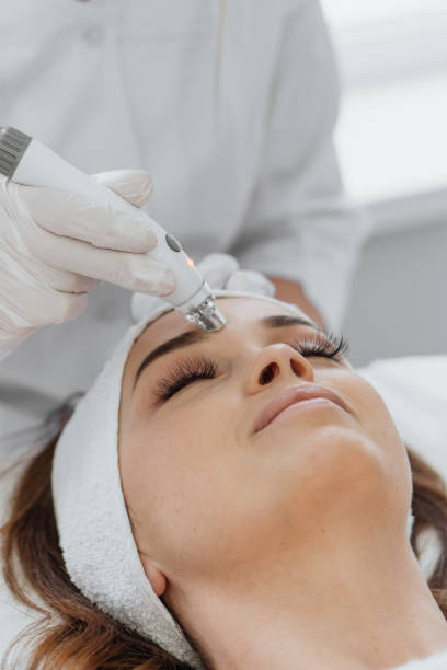 istock The client receives a unique complex session, which combines vacuum massage and RF lifting for maximum tightening and restoration of the skin. 1987912647