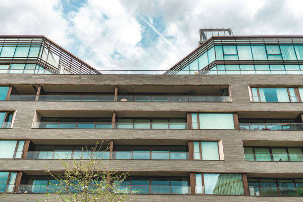Exterior view of modern apartments
