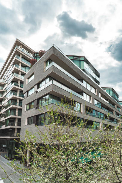 istock Exterior view of modern apartments 1987925443