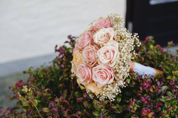 istock wedding flowers bride bouquet groom 1987961969