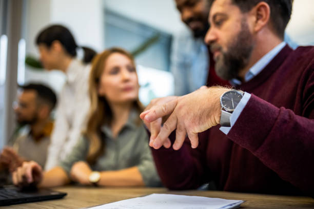 istock Boss having stance with his hands about important things that are being discussed in the office 1987968896
