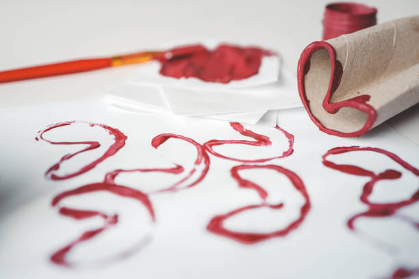 Idea for children's creativity for Mother's Day or Valentine's Day.