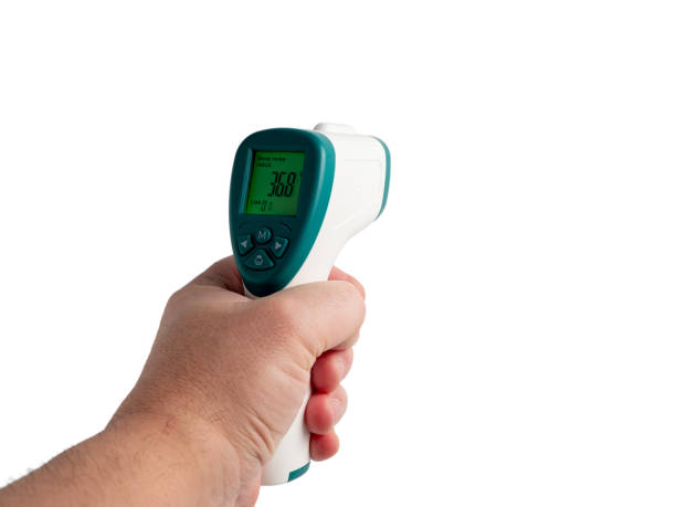 istock Non-contact electronic thermometer for measuring body temperature. 1988031390