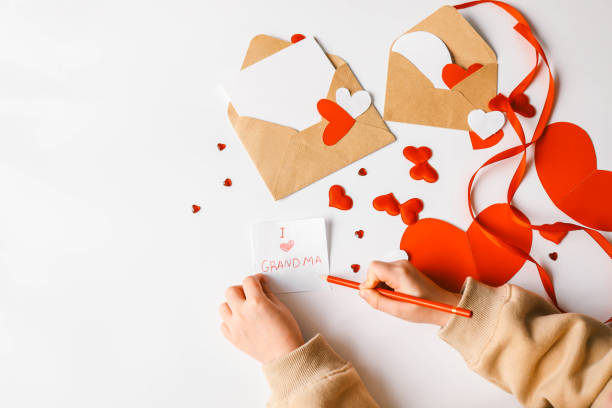 istock Text: I love grandma, children's creativity gift 1988032438