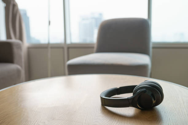 istock wireless headphones on the table 1988050423
