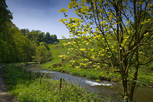 Europe, France, Quercy, Lot, The scenic Lot Valley and river near Cajarc