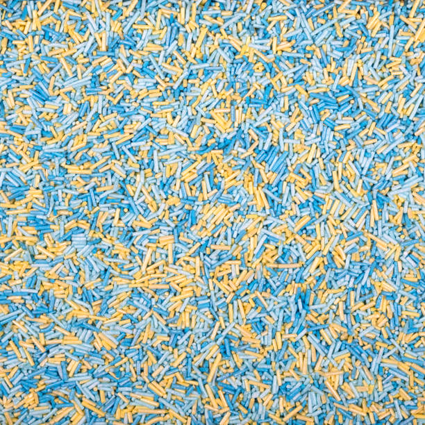 istock Colorful and bright cake decorations, in powder and granule form. 1988093716