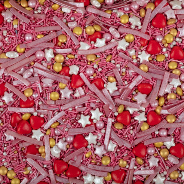 istock Colorful and bright cake decorations, in powder and granule form. 1988108487