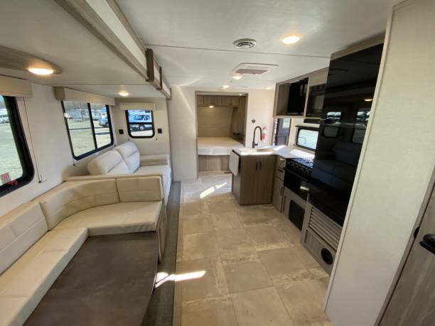 istock RV Interior Travel Trailer 1988138046