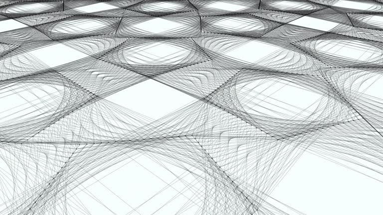 Polygon line graphic abstract animation