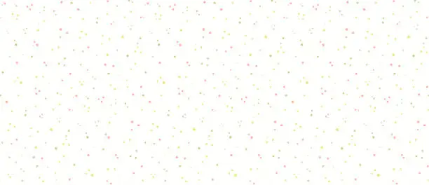 Vector illustration of Pink, green, yellow polka dots seamless pattern