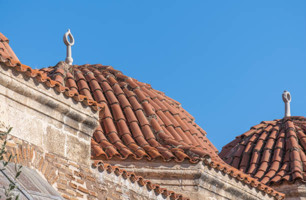 ulucami. grand mosque. tile-covered domes. adana, turkey.