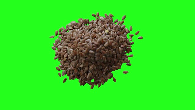 flaxseed Pouring in stop motion animation
