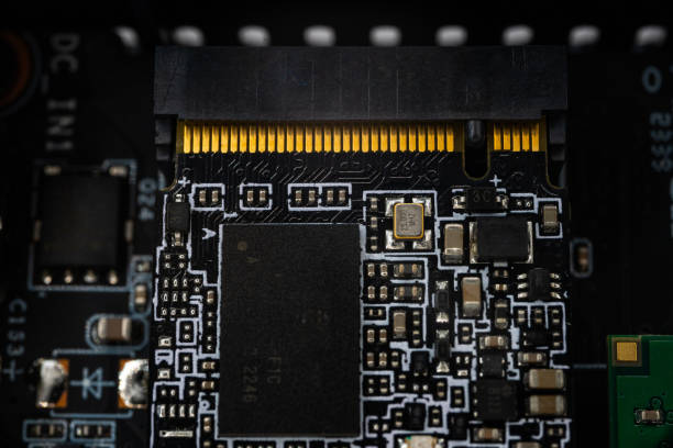 istock The MSATA nvme M2 connector for connecting fast modern SSD 1988271962