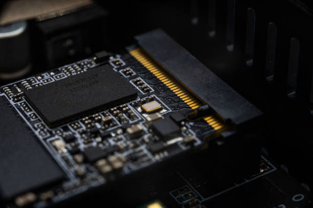 istock The MSATA nvme M2 connector for connecting fast modern SSD 1988273449