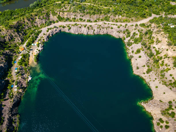 istock Aerial view on lake 1988307923