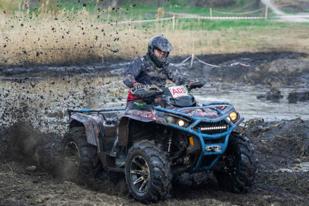 istock Overcoming a route on the off-road vehicle 1988308475