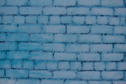 an abstract background of a blue brick wall