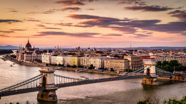 istock Budapest Evening City Lights, Hungary 1988349963